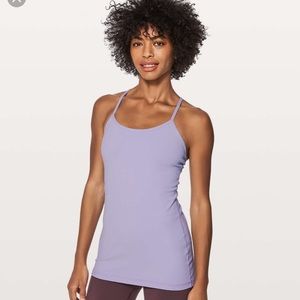 Lululemon Power Y Tank, purple, like new, sz 4 💜